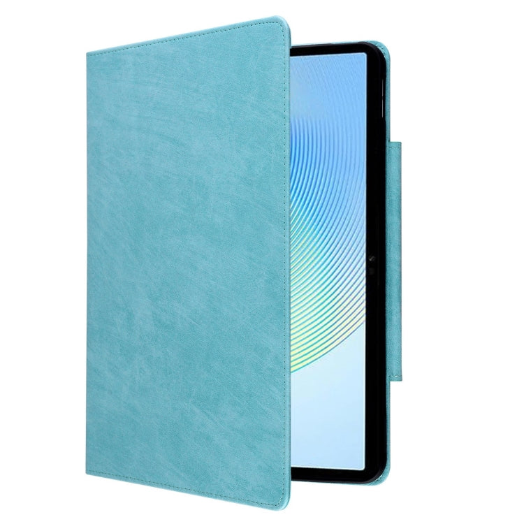 For Honor Pad X8a Cat Buckle Leather Tablet Case(Sky Blue)