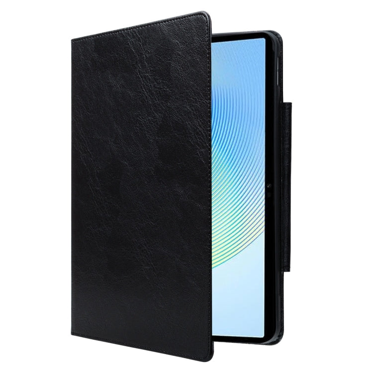 For Honor Pad X8a Cat Buckle Leather Tablet Case(Black)