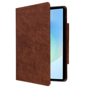 For Honor Pad X8a Cat Buckle Leather Tablet Case(Brown)