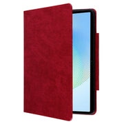 For Honor Pad X8a Cat Buckle Leather Tablet Case(Red)