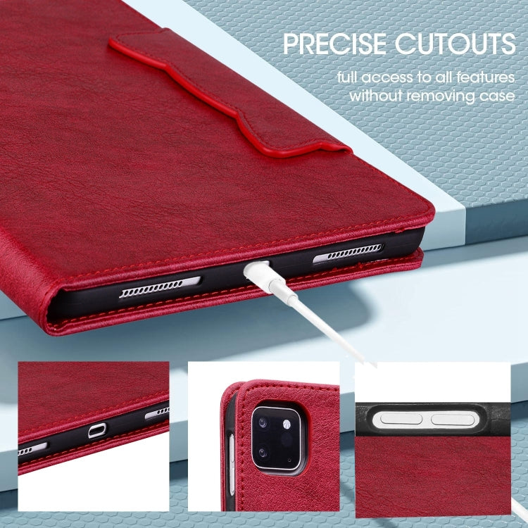 For Honor Pad X8a Cat Buckle Leather Tablet Case(Red)