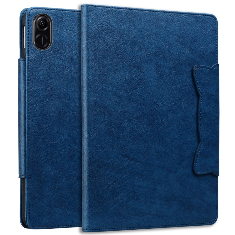 For Honor Pad X8a Cat Buckle Leather Tablet Case(Royal Blue)