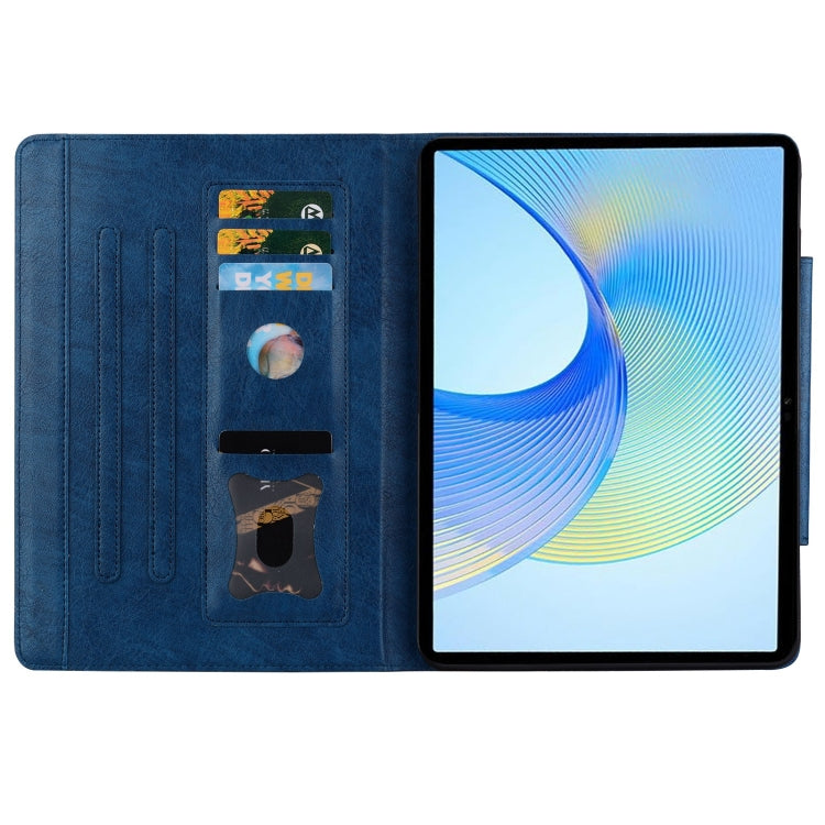 For Honor Pad X8a Cat Buckle Leather Tablet Case(Royal Blue)