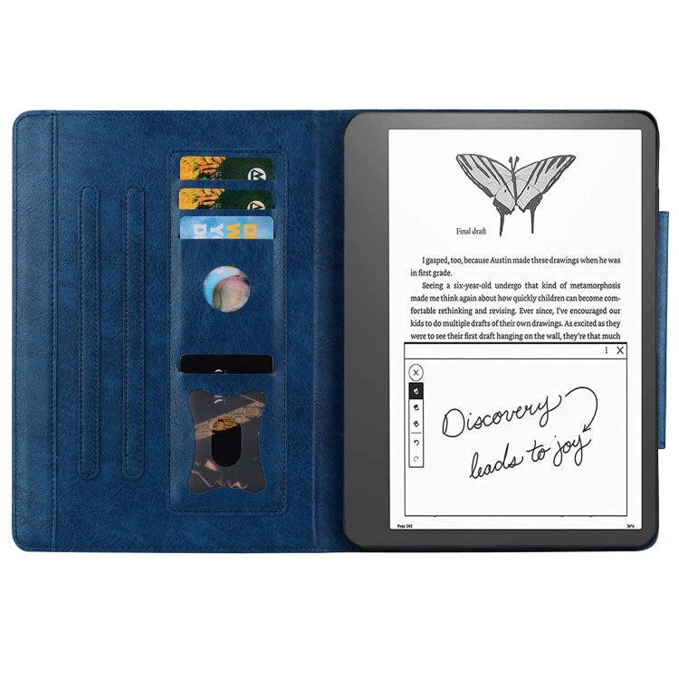 For Amazon Kindle Scribe 10.2 inch 2022 Cat Buckle Leather Tablet Case(Royal Blue)
