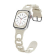 For Apple Watch Series 6 40mm Donut Hollow Silicone Watch Band(Antique White) - free shipping - PMc TechLife - Order now!