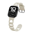 For Apple Watch Series 10 42mm Donut Hollow Silicone Watch Band(Antique White) - free shipping - PMc TechLife - Order now!