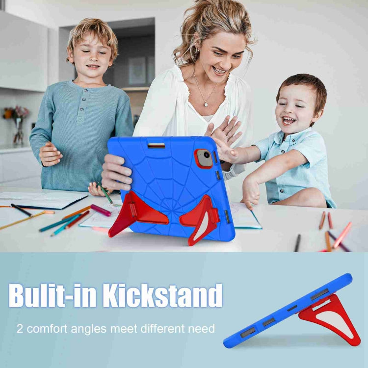 For iPad Air 11 2025 / 2024 Silicone + PC Shockproof Protective Tablet Case(Blue Red)