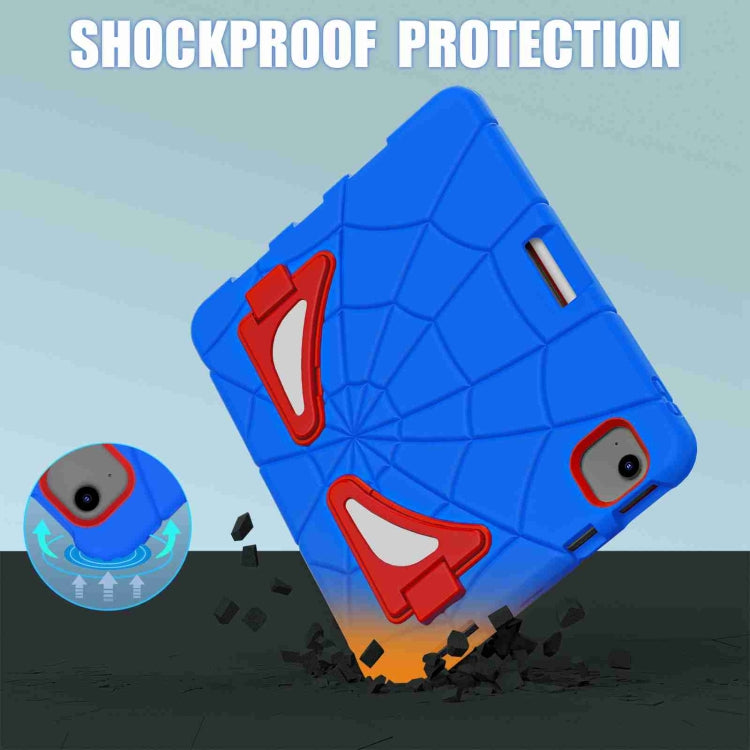 For iPad Air 11 2025 / 2024 Silicone + PC Shockproof Protective Tablet Case(Blue Red)