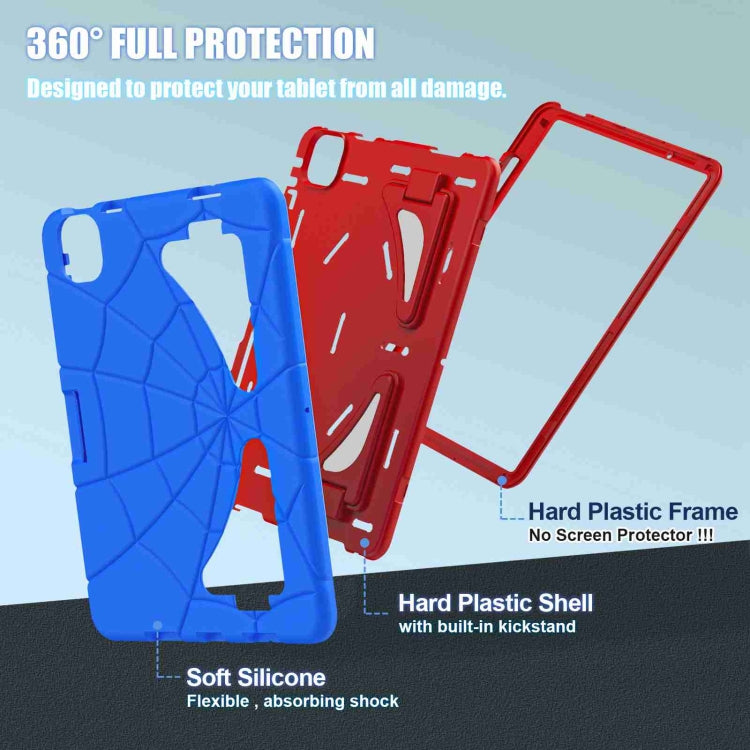 For iPad Air 11 2025 / 2024 Silicone + PC Shockproof Protective Tablet Case(Blue Red)