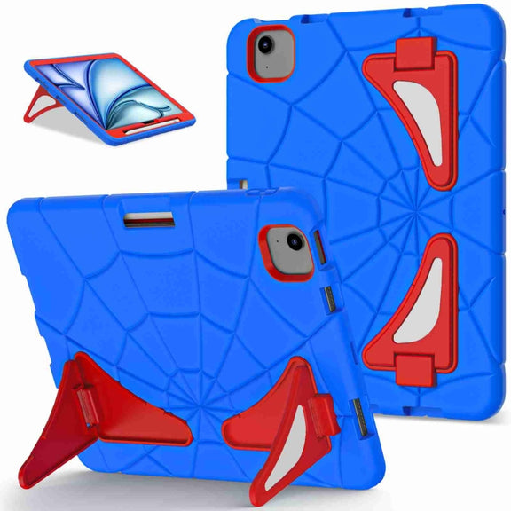 For iPad Air 11 2025 / 2024 Silicone + PC Shockproof Protective Tablet Case(Blue Red)