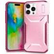 For iPhone 16 Pro Sliding Camshield Phone Case(Pink + Rose Red) - free shipping - PMC Jewellery - Order now!