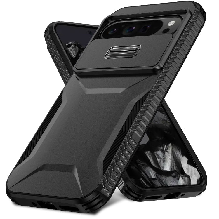 For Google Pixel 9 Pro XL Sliding Camshield Phone Case(Black)