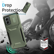 For Motorola Moto G 5G 2024 Sliding Camshield Phone Case(Alpine Green)