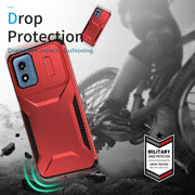 For Motorola Moto G Play 4G 2024 Sliding Camshield Phone Case(Red)