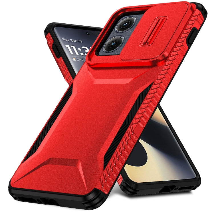For Motorola Edge 5G 2024 Sliding Camshield Phone Case(Red)
