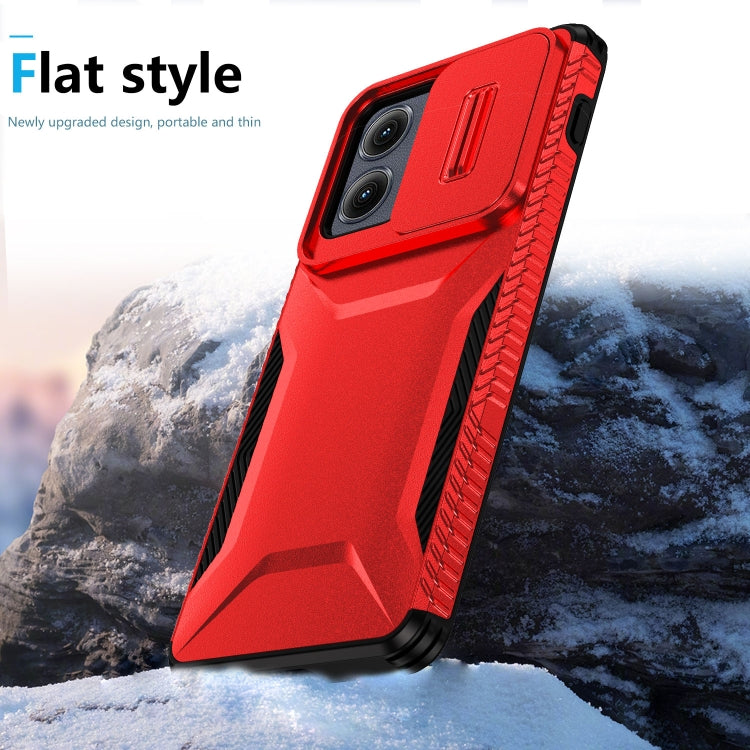For Motorola Edge 5G 2024 Sliding Camshield Phone Case(Red)