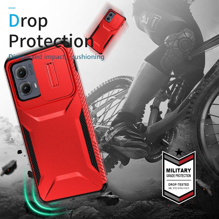 For Motorola Edge 5G 2024 Sliding Camshield Phone Case(Red)