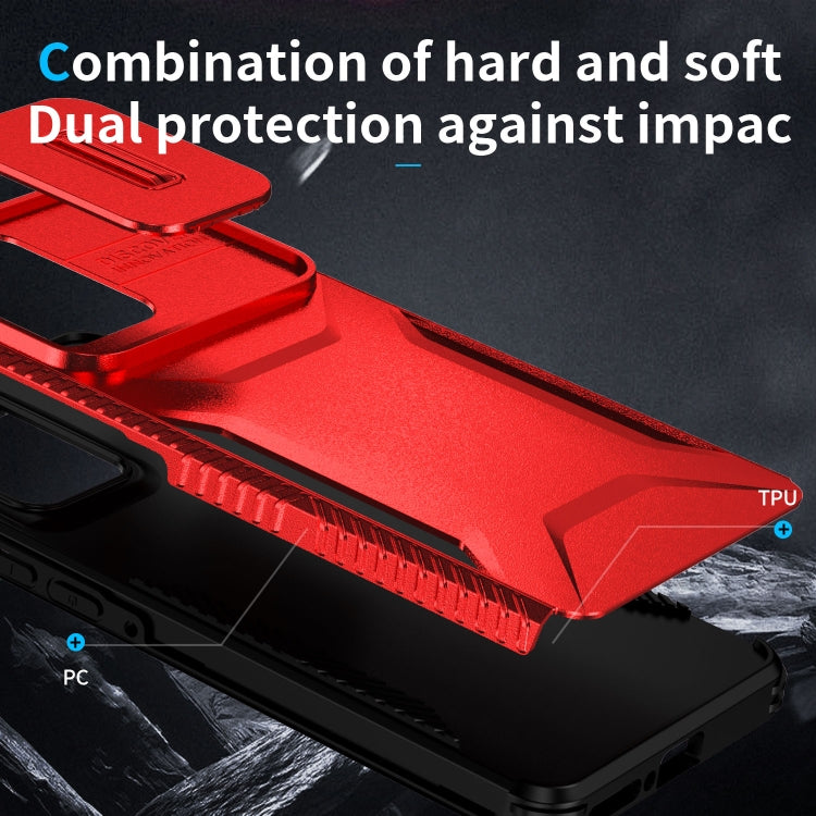 For Motorola Edge 5G 2024 Sliding Camshield Phone Case(Red)