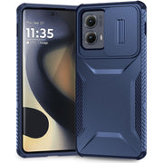 For Motorola Edge 5G 2024 Sliding Camshield Phone Case(Blue)