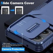 For Motorola Edge 5G 2024 Sliding Camshield Phone Case(Blue)