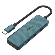 Onten UC620 10Gbps USB-C / Type-C to USB 3.2 Gen2 4 in 1 Multi-function HUB Docking Station, Length:13cm(Green)