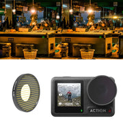 For DJI Osmo Action 4 JUNESTAR Threaded Camera Lens Filter, Filter:Streak Gold Drawing