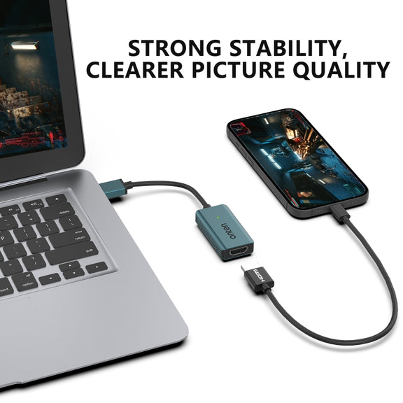 Onten US331 USB Video Capture Card, Length:1.3m(Green)