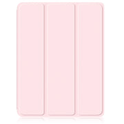 For iPad Air 11 2024 / Pro 11 2022 Acrylic 3-Fold Smart Leather Tablet Case(Pink)