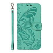 For Huawei Pura 80 Pro 5G Swallowtail Butterfly Embossed Leather Phone Case(Green)