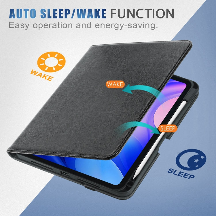 For iPad Pro 11 2024 Front Stand Smart TPU Leather Tablet Case(Black)
