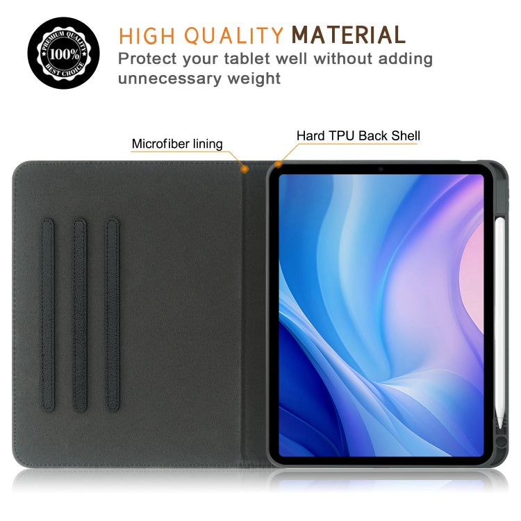 For iPad Pro 11 2024 Front Stand Smart TPU Leather Tablet Case(Black)
