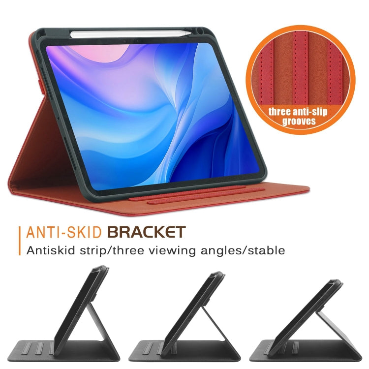 For iPad Pro 11 2024 Front Stand Smart TPU Leather Tablet Case(Red)