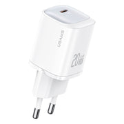 USAMS CC248 20W USB-C / Type-C GaN Fast Charger, EU Plug(White)