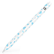For Apple Pencil 1 Cow Pattern Stylus Silicone Protective Cover(Blue)