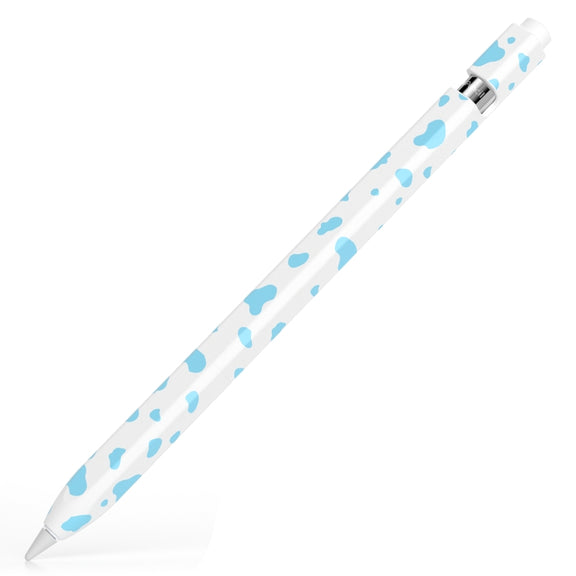 For Apple Pencil 1 Cow Pattern Stylus Silicone Protective Cover(Blue)