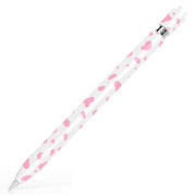 For Apple Pencil 1 Cow Pattern Stylus Silicone Protective Cover(Pink)