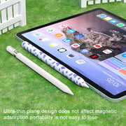 For Apple Pencil USB-C Cow Pattern Stylus Silicone Protective Cover(Yellow)