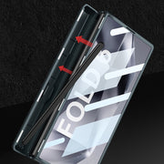For Samsung Galaxy Z Fold6 GKK Integrated Magnetic Full Coverage Flip Phone Case with Pen Box, Not Included Pen(Gold)