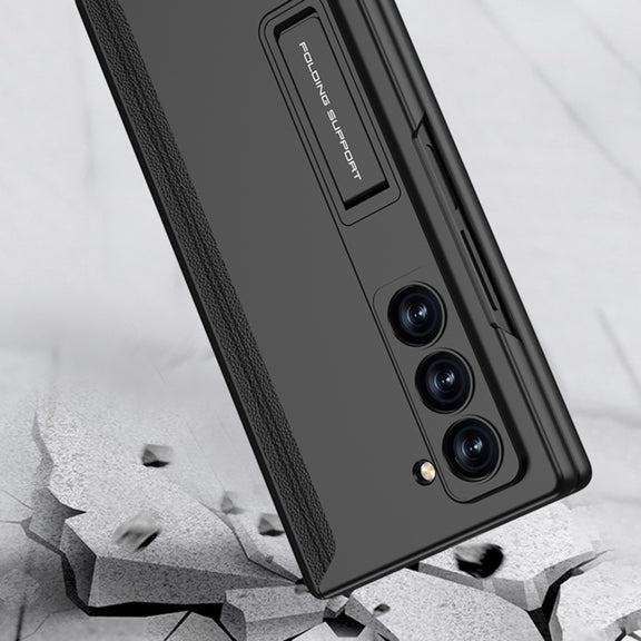 For Samsung Galaxy Z Fold6 GKK Integrated Anti Peep Full Coverage Magnetic Fold Phone Case(Night Green)