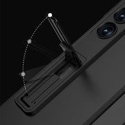 For Samsung Galaxy Z Fold6 GKK Integrated Anti Peep Full Coverage Magnetic Fold Phone Case(Green)