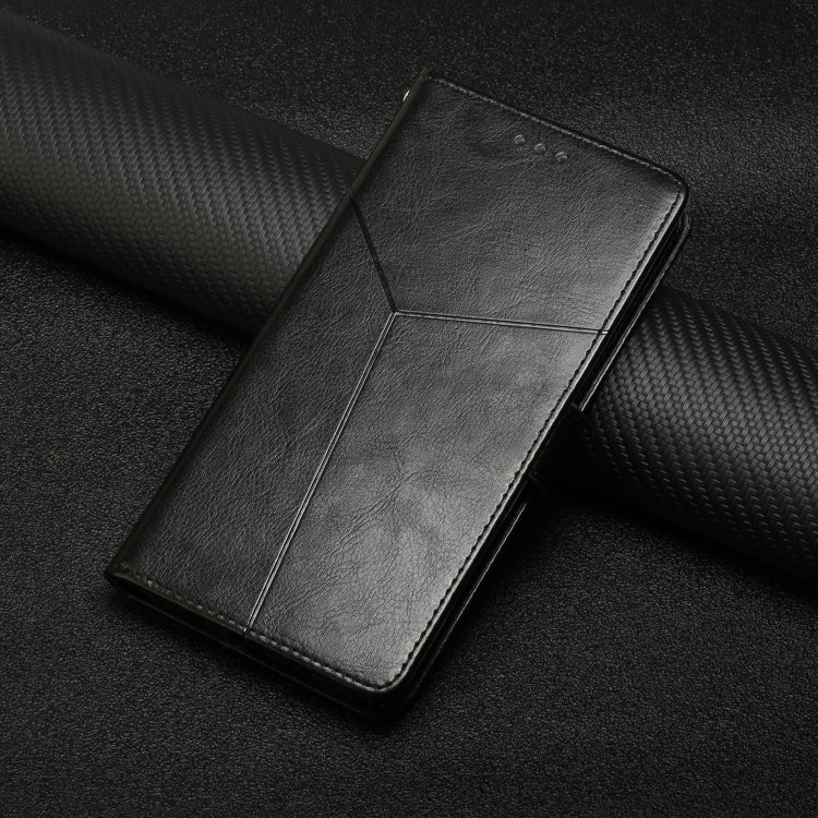 For Samsung Galaxy S25+ 5G Y-shaped Pattern Flip Leather Phone Case(Black)