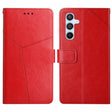 For Samsung Galaxy S25+ 5G Y-shaped Pattern Flip Leather Phone Case(Red) - free shipping - PMC Jewellery - Order now!