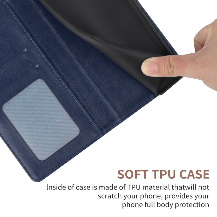 For Samsung Galaxy S25+ 5G Y-shaped Pattern Flip Leather Phone Case(Blue)