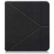 For Kobo Libra Colour 2024 Solid Color Deformation TPU Leather Smart Tablet Case(Black)
