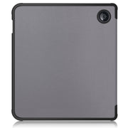 For Kobo Libra Colour 2024 Solid Color Deformation TPU Leather Smart Tablet Case(Grey)
