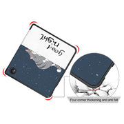 For Kobo Libra Colour 2024 Solid Color Deformation TPU Leather Smart Tablet Case(Lazy Cat)