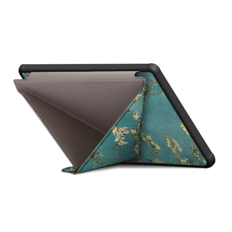 For Kobo Libra Colour 2024 Solid Color Deformation TPU Leather Smart Tablet Case(Apricot)