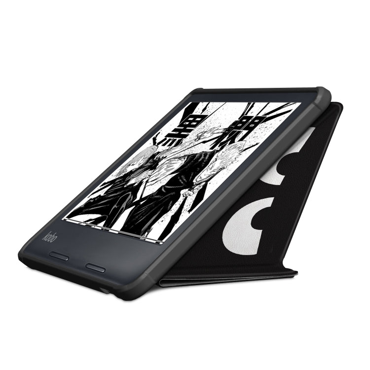 For Kobo Libra Colour 2024 Solid Color Deformation TPU Leather Smart Tablet Case(Big Eyes)