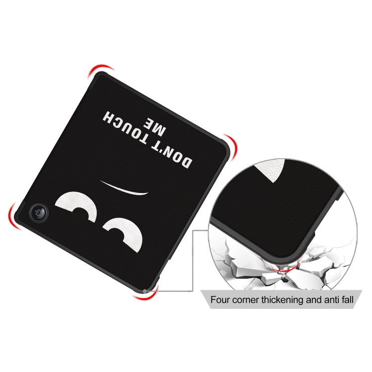 For Kobo Libra Colour 2024 Solid Color Deformation TPU Leather Smart Tablet Case(Big Eyes)