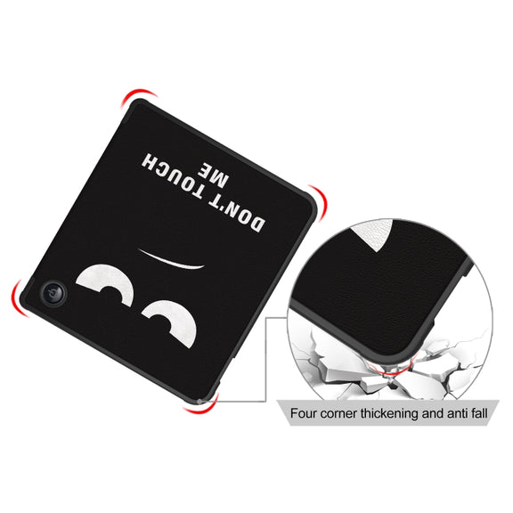 For Kobo Libra Colour 2024 Solid Color Deformation TPU Leather Smart Tablet Case(Big Eyes)